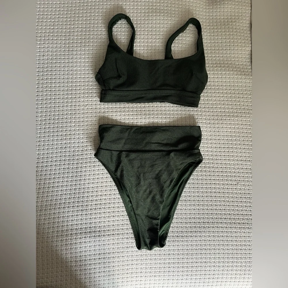 Aerie Ribbed Shine Bikini - Picture 1 of 7